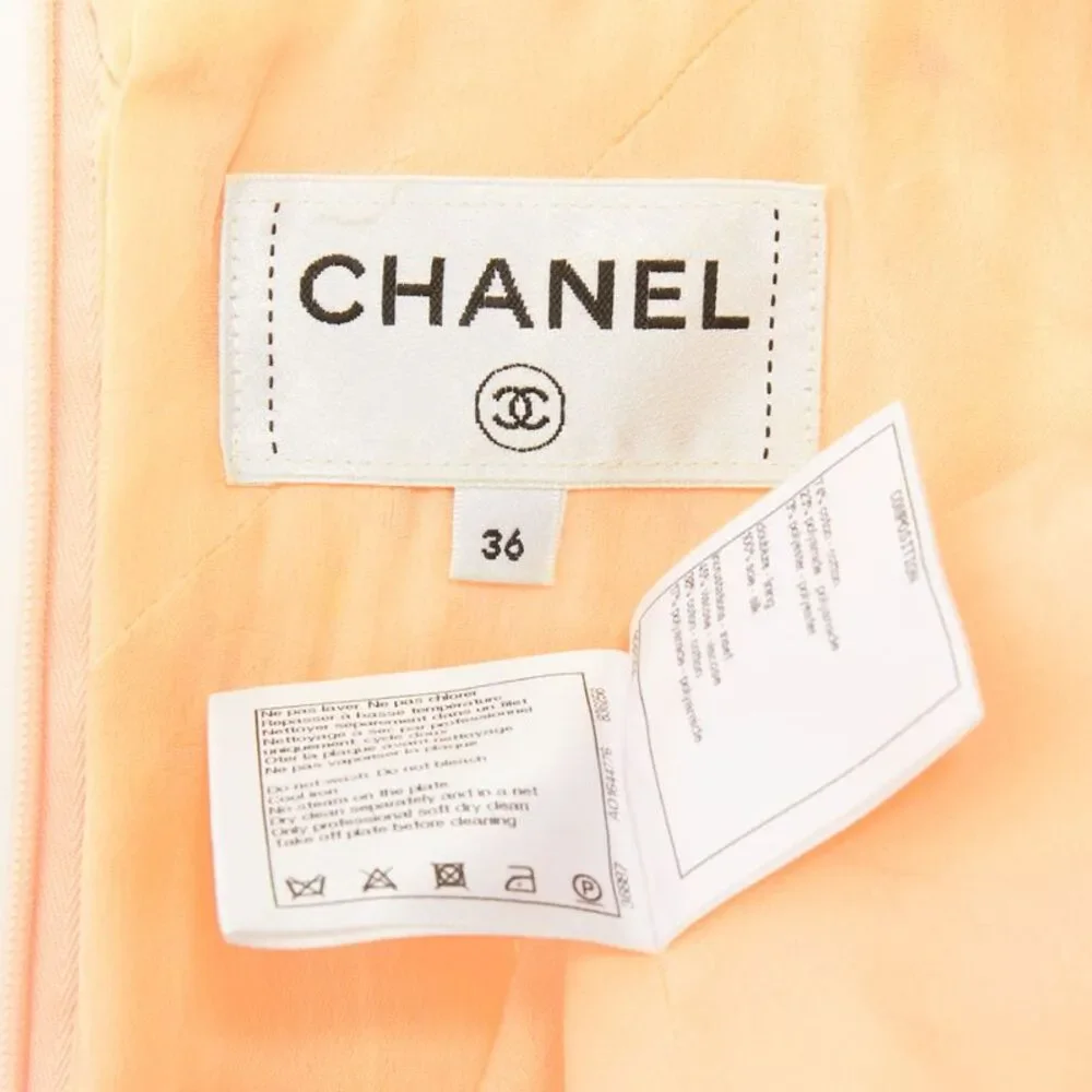Chanel speckle tweed lace dress - Picture 8 of 9